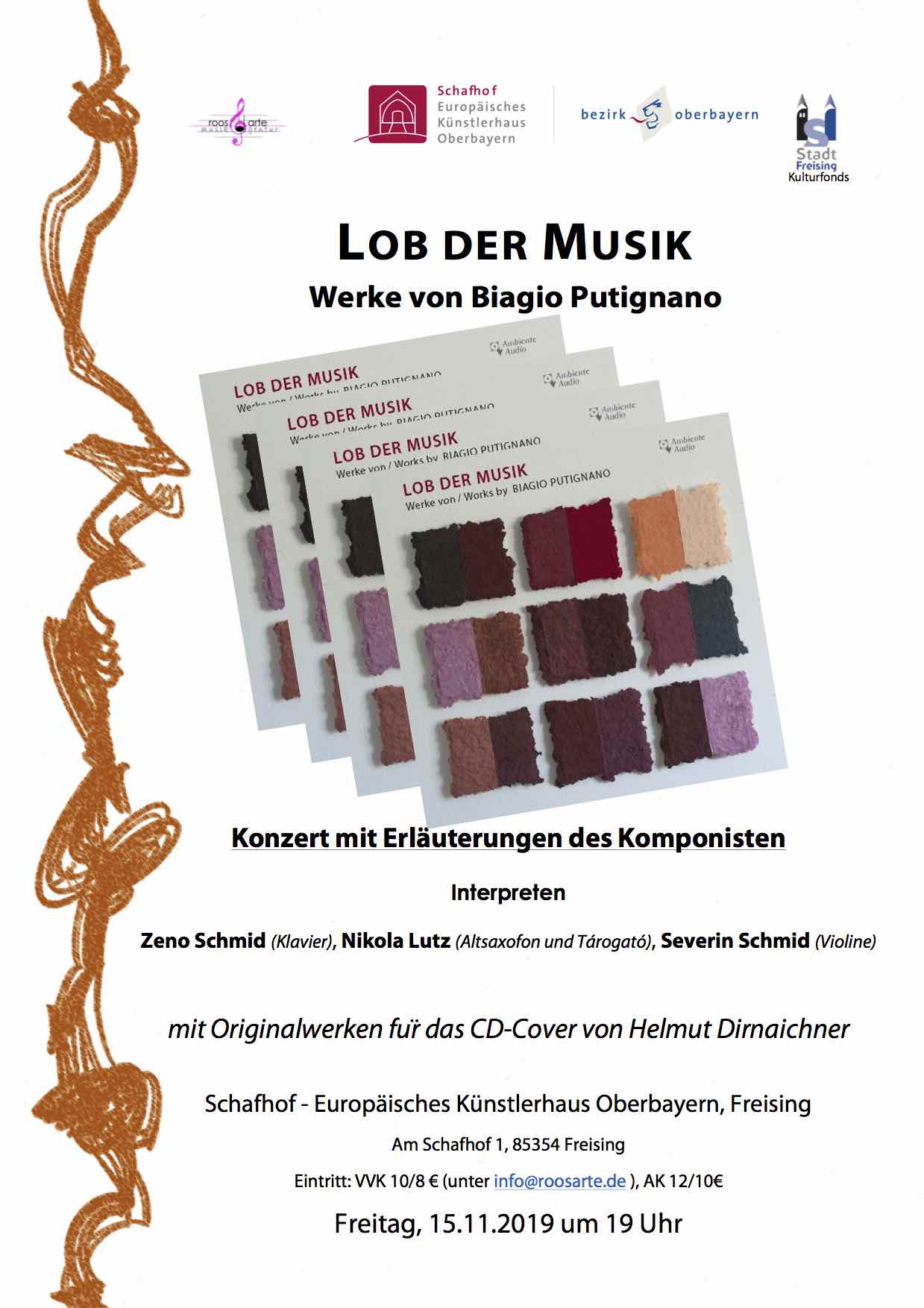 2CD Prasentationskonzert LOB DER MUSIK 15.11.2019
