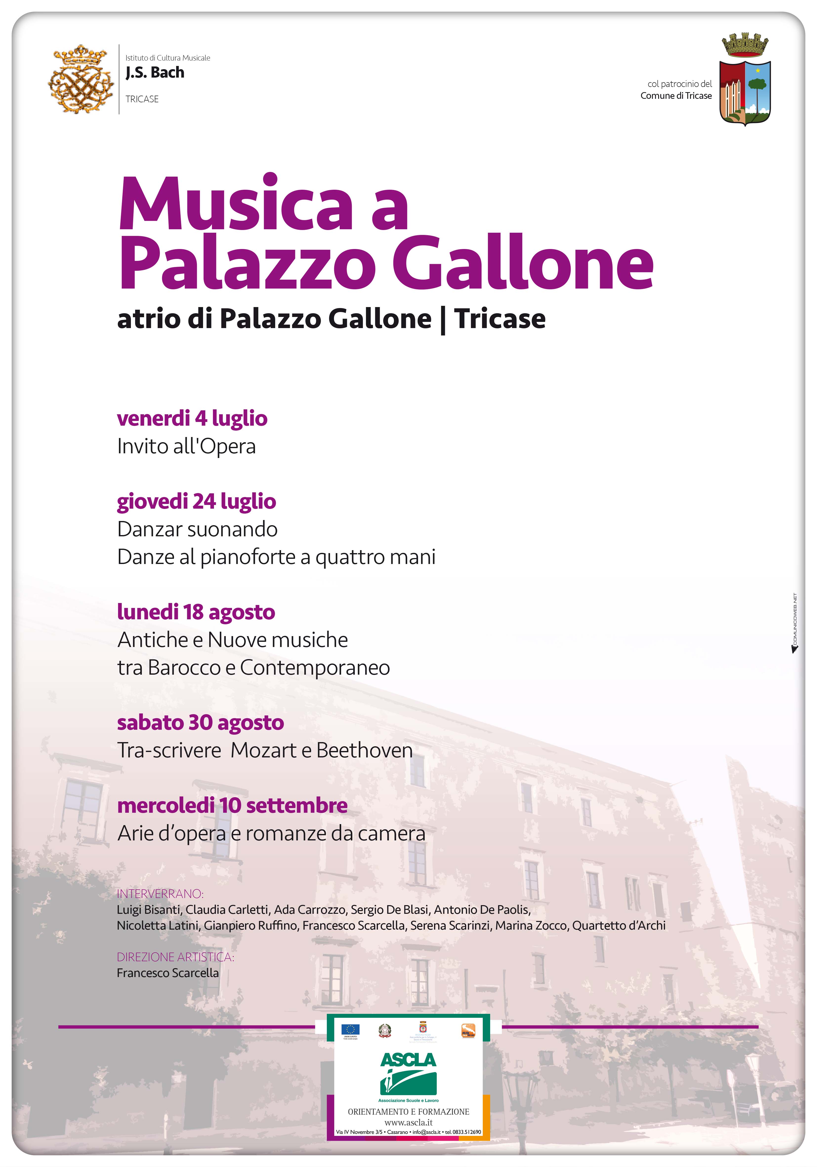 Bach Tricase MusicaPalazzoGallone
