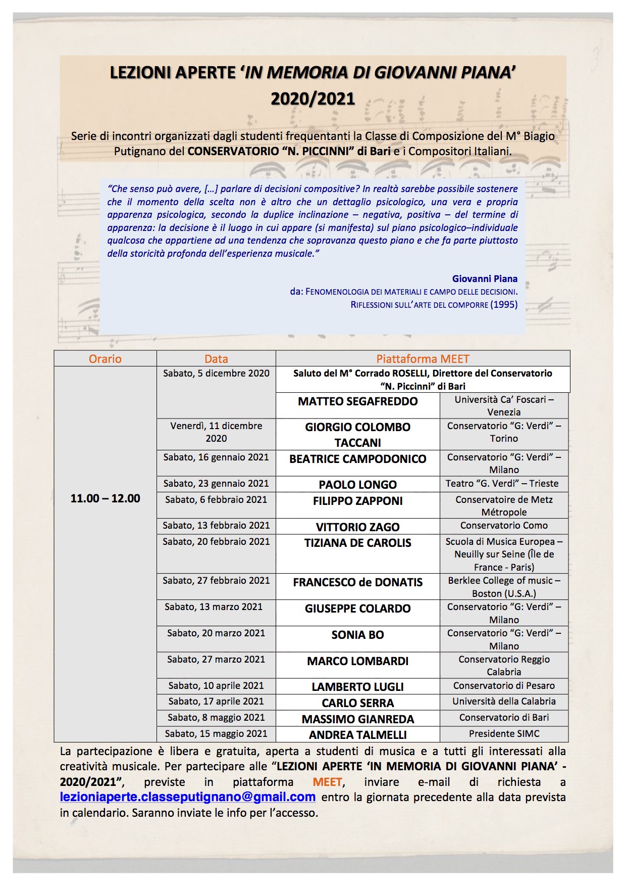 Lezioni Aperte 20 21