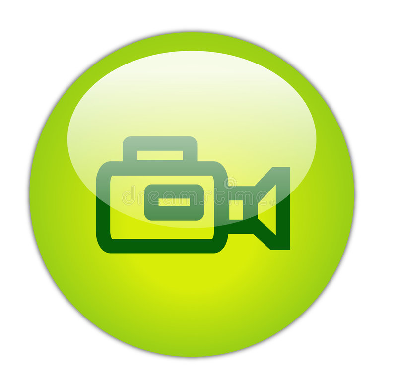 icona-verde-vetrosa-della-videocamera-5804111